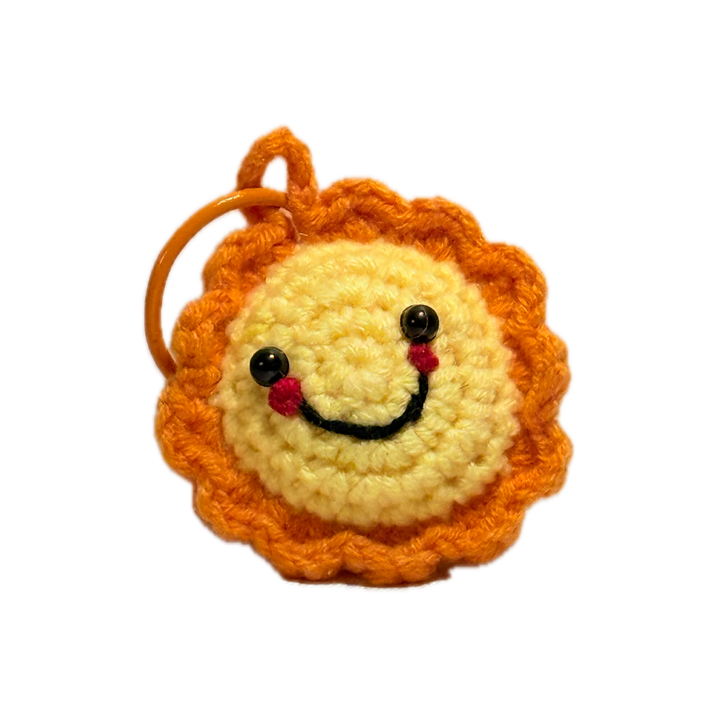 Crochet Sun Keychain Sanni the Aurinko Amigurumi Keychain universe family